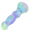 Wafus Dildo – 16 cm-es prémium, zöld-lila színű intim eszköz