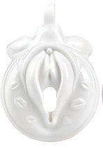 Sissy Kiss – prémium fehér szexi zár cage 3.5 x 3.8cm