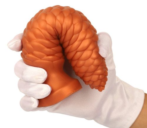 Plug Long Pine M – 18 cm-es prémium anális kényeztető, narancs