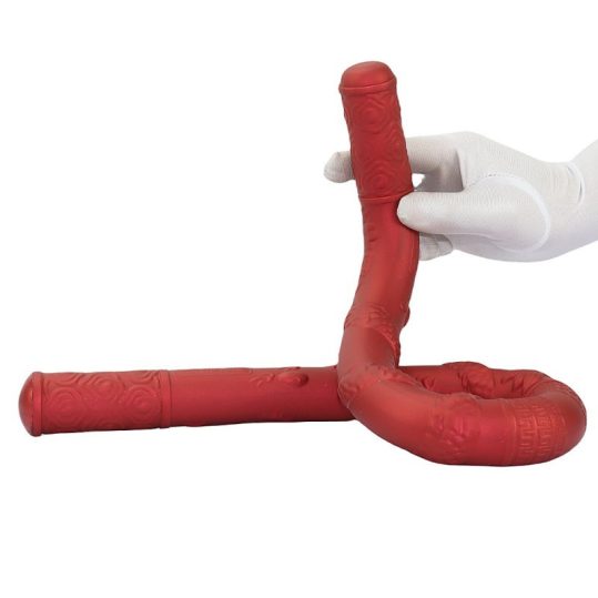 Double Gode Dragon Rope – prémium, piros dupla vibrátor