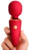 Mini Wand – 10 cm-es, krémes vibráló masszírozó piros