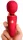 Mini Wand – 10 cm-es, krémes vibráló masszírozó piros