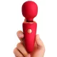 Mini Wand – 10 cm-es, krémes vibráló masszírozó piros
