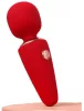 Mini Wand – 10 cm-es, krémes vibráló masszírozó piros