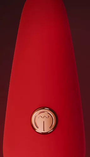Mini Wand – 10 cm-es, krémes vibráló masszírozó piros