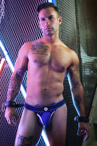 Daddy's Favorite – stílusos kék jockstrap