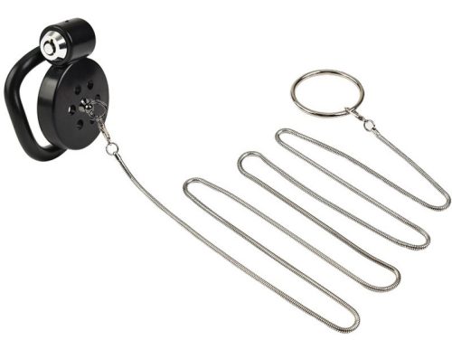 Leashidy Cage – fekete intim ketrec húzóval