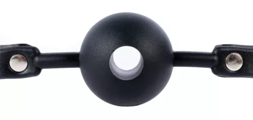 Enjoy Gag – fekete golyóhúzó, prémium intim élményhez