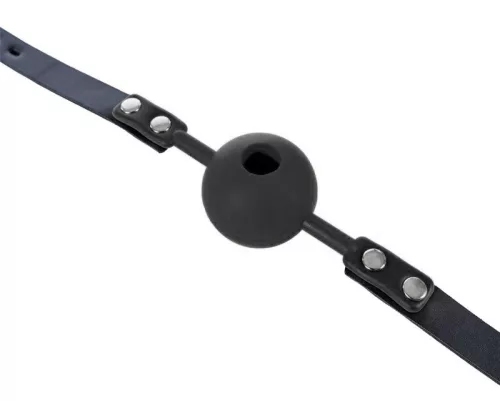 Enjoy Gag – fekete golyóhúzó, prémium intim élményhez