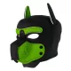 Enjoy Puppy Hood – fekete-zöld pupillás maszk