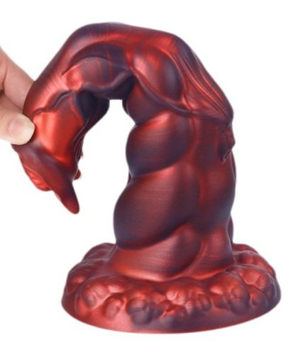 Heyak Plug – prémium intim masszírozó, 24 x 7.5 cm, piros