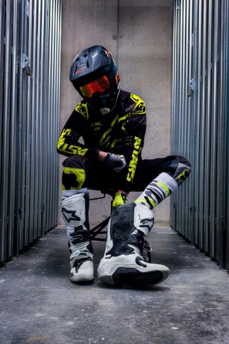 High Mx Socks – Stílusos fehér-fluo-fekete zokni