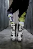 High Mx Socks – Stílusos fehér-fluo-fekete zokni