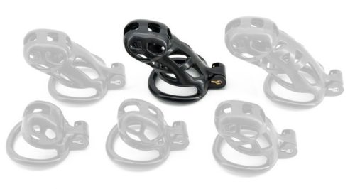 Black Robat Cage XXL – prémium maszturbátor 10 x 3,7 cm