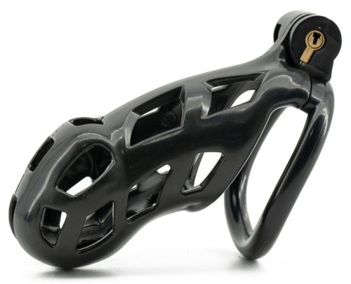 Black Robat Cage XXL – prémium maszturbátor 10 x 3,7 cm