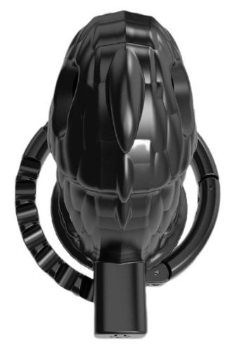 Dinocock Cage – prémium, fekete pénisz ketrec 10 x 3,7 cm