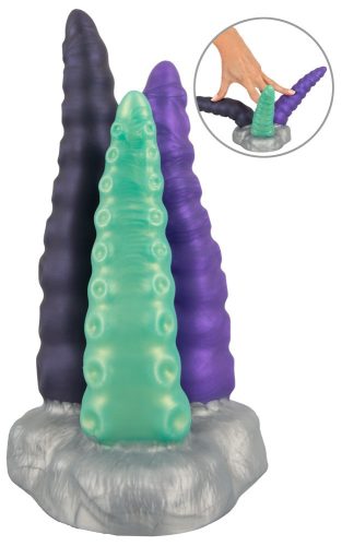 Triple Dildo Tri Tentak – prémium hármas dildó 19 cm