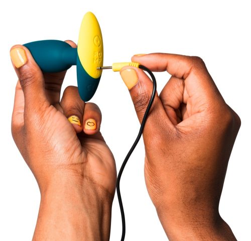 Vibráló prémium análplug - 8.5 x 3 cm