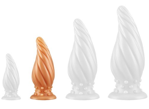 Plug Spiral Pik M – arany spirális anális kiegészítő 15 cm