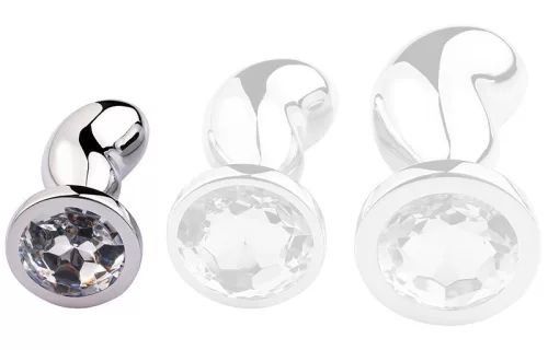 Bijou BEAN SILVER – prémium anális kiegészítő, S méret