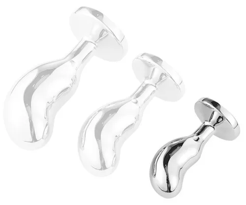 Bijou BEAN SILVER – prémium anális kiegészítő, S méret