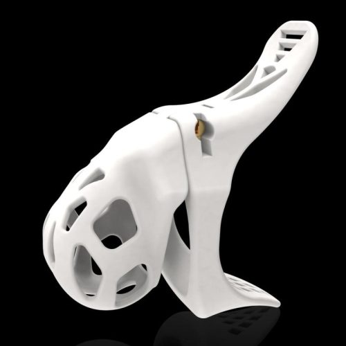 Komplit Cage – prémium fehér stimuláló hüvely 8 x 3,5 cm