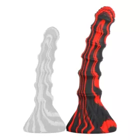Accordio L – dizájnos piros-fekete dildó 20 x 4.7 cm