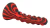 Accordio L – dizájnos piros-fekete dildó 20 x 4.7 cm