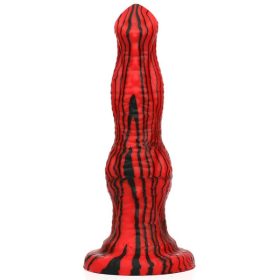   Gode Fantasy Pytkor – piros-fekete prémium műpénisz 20 cm