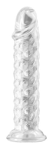 Gode Hexa Clear – prémium, átlátszó maszturbátor 17 cm