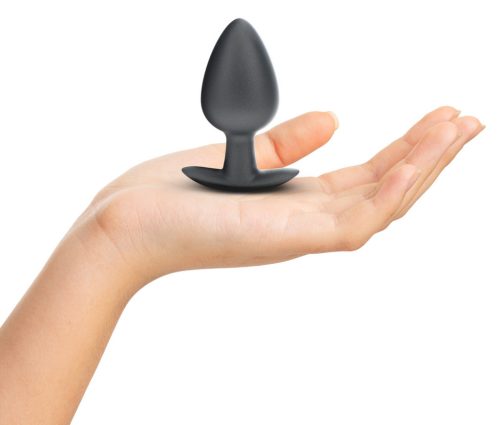 Metál Anális Dugó L - 7,5 x 4 cm, Szürke