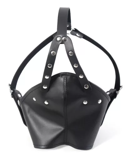 Fekete Gagown maszk – érzéki felnőtt kiegészítő