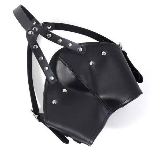 Fekete Gagown maszk – érzéki felnőtt kiegészítő