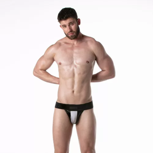Jockstrap Brut Black-White – stílusos férfi alsónemű