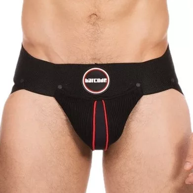 Rokk Black-Red – prémium férfi jockstrap intim kényelemhez