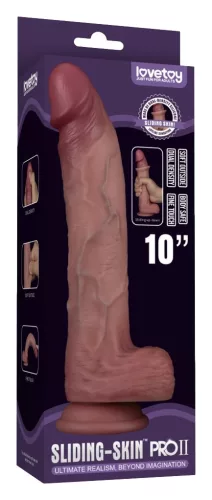 Sliding-Skin Pro II Dildo 20x4 cm bőrszínű