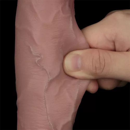 Sliding-Skin Pro II Dildo 20x4 cm bőrszínű