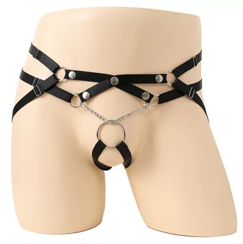 Ring Passion Black – elegáns fekete jockstrap férfiaknak