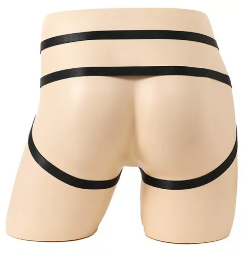 Ring Passion Black – elegáns fekete jockstrap férfiaknak