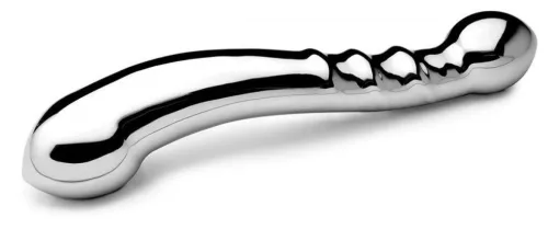 Fém kétvégű dildó 19 cm 2,9-3,5 cm széles