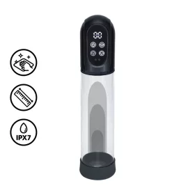 Engage – fekete prémium péniszpumpa 20 x 6 cm