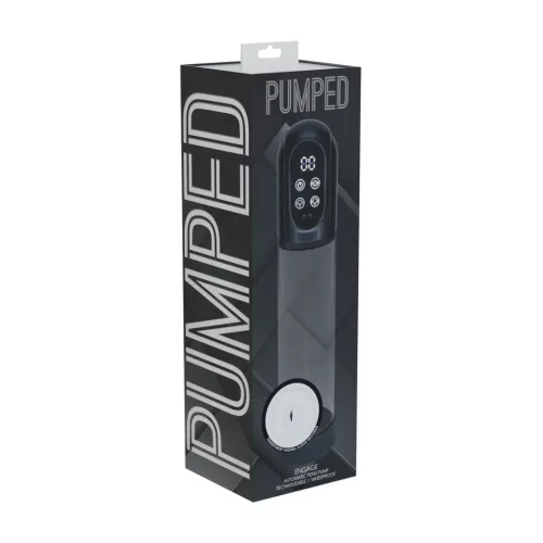 Engage – fekete prémium péniszpumpa 20 x 6 cm