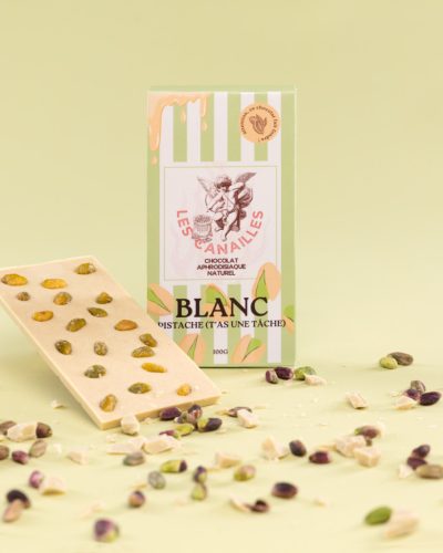 Vágyfokozó Csokoládé – pisztáciás fehércsoki 100g