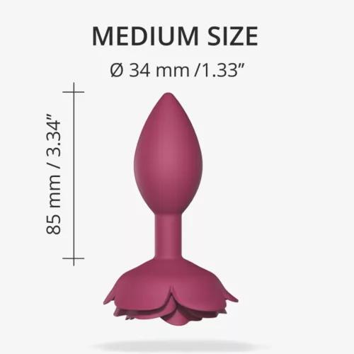 Open Roses Anál plug Ergonomikus, vízálló M szilva