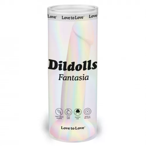 DilDolls Dildó Vízálló, Foszforeszkáló, Szilikon
