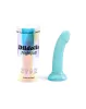 Dildolls Dildó Hajlított, tapadókorongos, vízálló 14 cm kék-arany csillagos