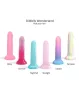Dildolls Dildó Hajlított, tapadókorongos, vízálló 14 cm kék-arany csillagos