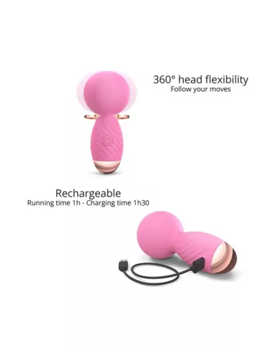 Itsy Bitsy Vibrátor 9 rezgés, 360° fejforgatható, vízcseppálló rózsaszín 8,8x4 cm