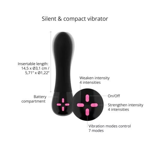 Szexjáték Vibrátor 7 rezgésmód truskóiazsír 12 cm piros