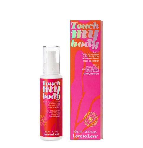 Touch My Body masszázsolaj és síkosító cseresznyevirág 100 ml